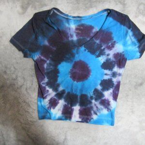Tie Dye V-Neck Crop Top